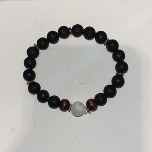 Black Beaded Bracelet
